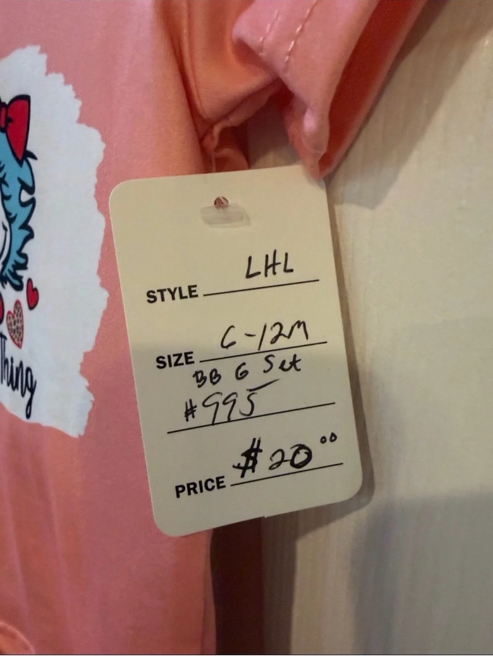 Dr. Seuss Kids Coral and Pink 